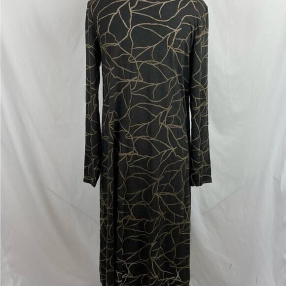 Chalet Brown Tan Faux Wrap Long Tunic Top Size S - Picture 5 of 11